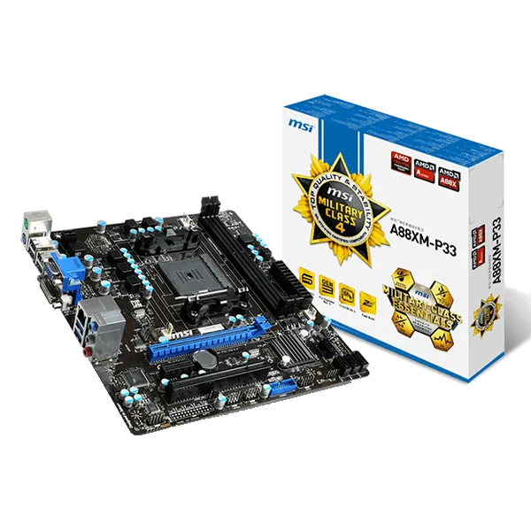 Ремонт материнских плат  MSI A88XM-P33 в Казани
