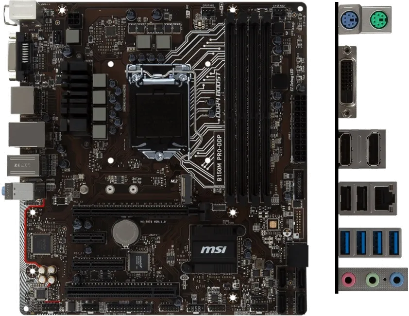 Ремонт материнских плат  MSI B150M PRO-DDP в Казани