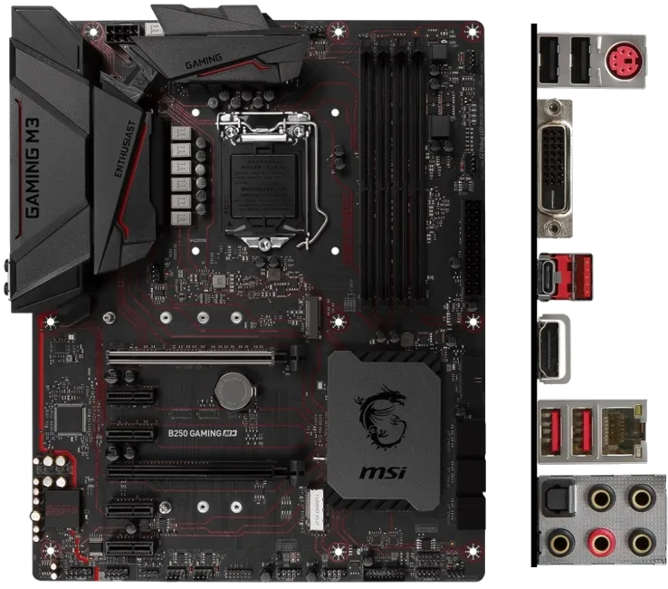 Ремонт материнских плат  MSI B250 GAMING M3 в Казани