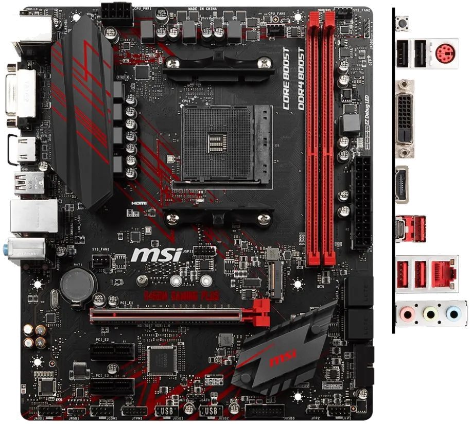 Ремонт материнских плат  MSI B450M GAMING PLUS в Казани