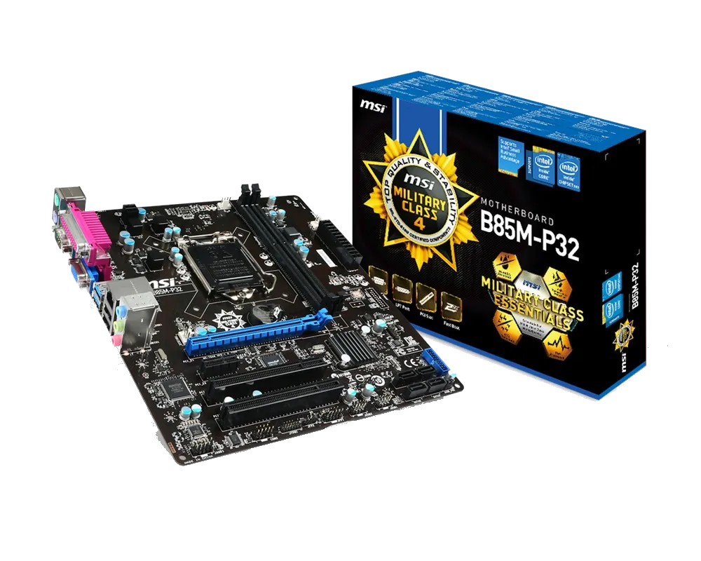 Ремонт материнских плат  MSI B85M-P32 в Казани