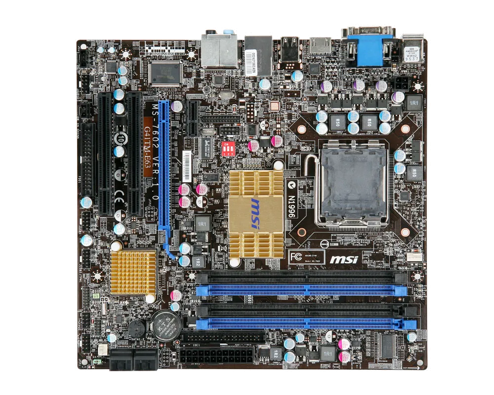 Ремонт материнских плат  MSI G41TM-E63 в Казани