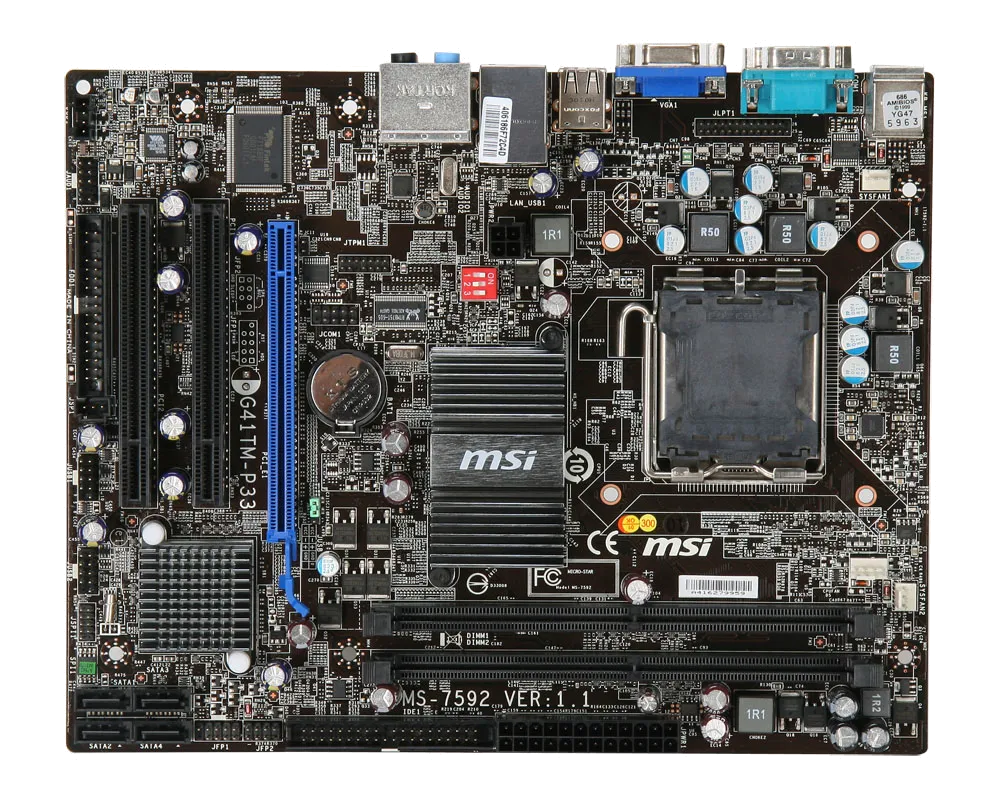 Ремонт материнских плат  MSI G41TM-P33 в Казани