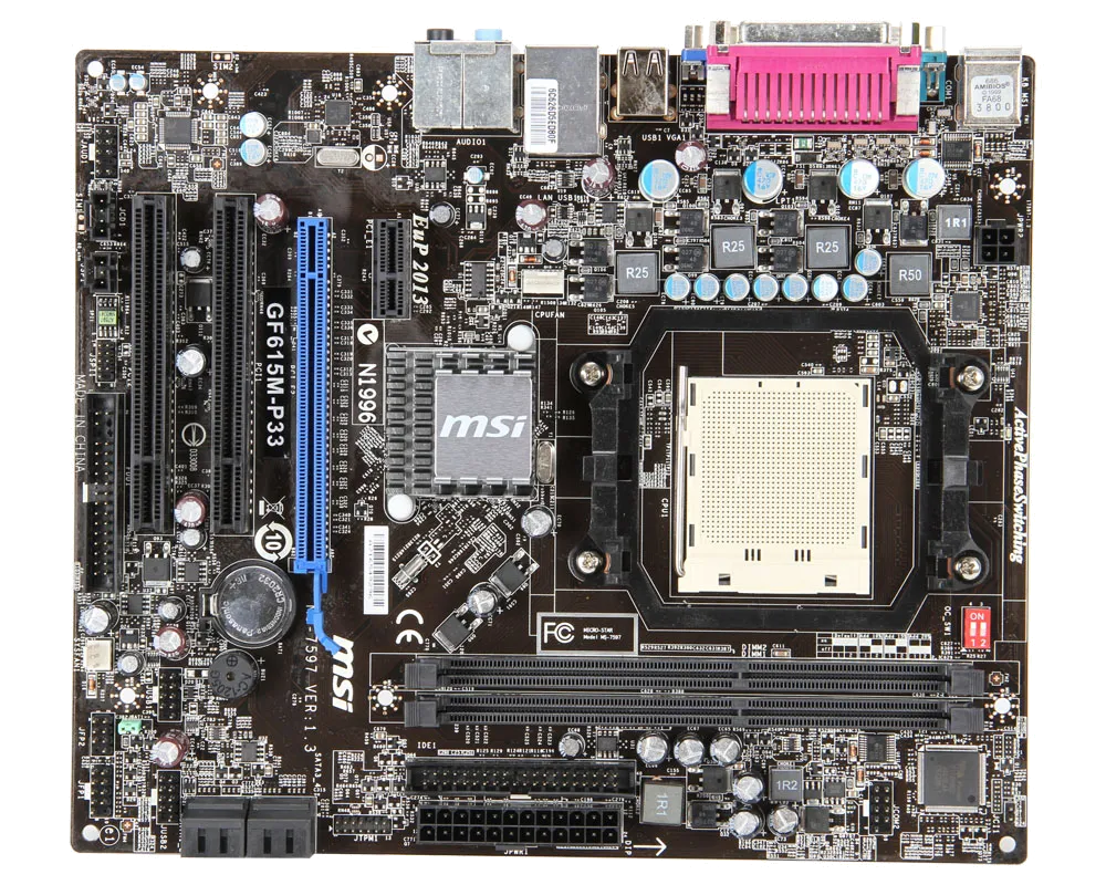 Ремонт материнских плат  MSI GF615M-P33 v1.3 в Казани