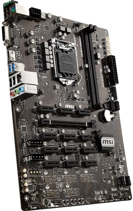 Ремонт материнских плат  MSI H310-F PRO в Казани