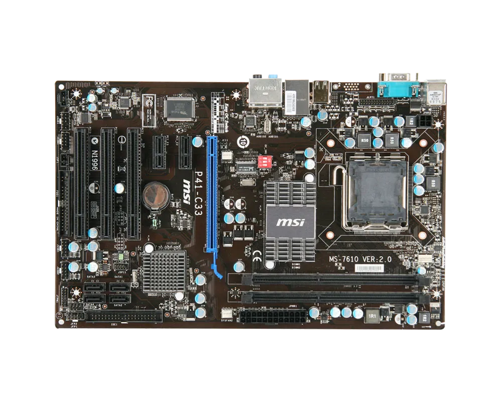 Ремонт материнских плат  MSI P41-C33 в Казани