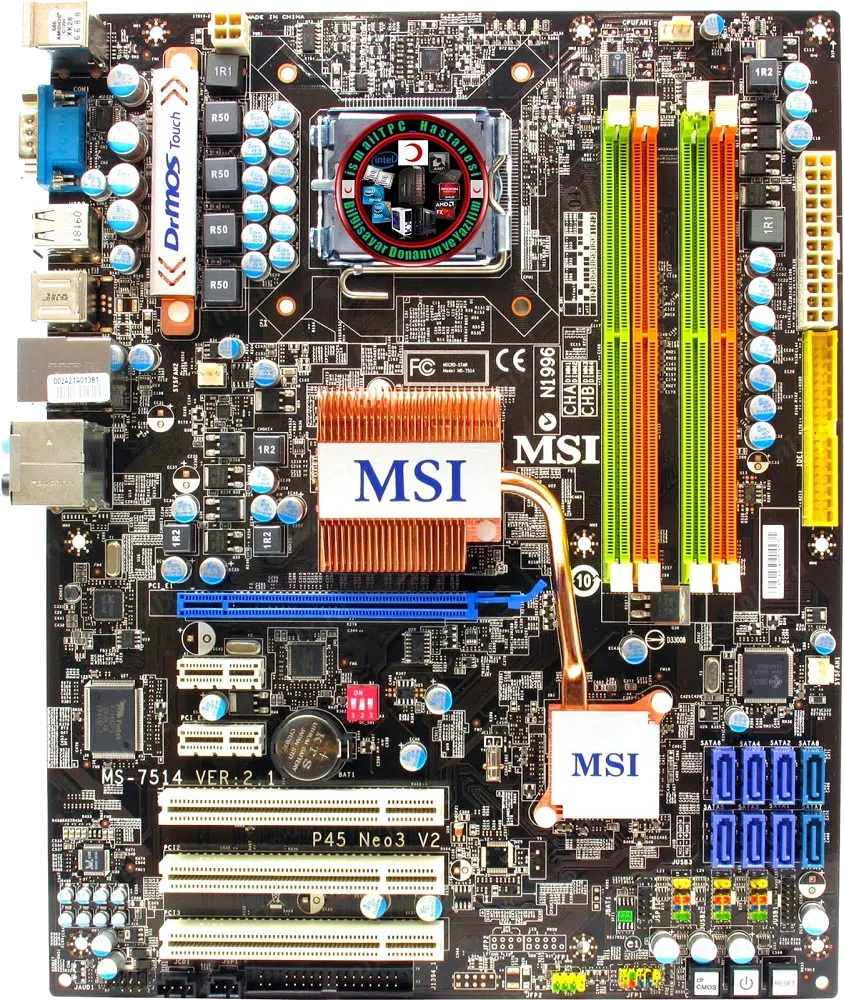 Ремонт материнских плат  MSI P45 Neo3 V2 в Казани