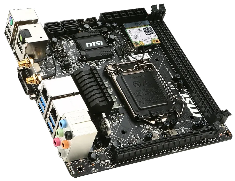 Ремонт материнских плат  MSI Z87I AC в Казани