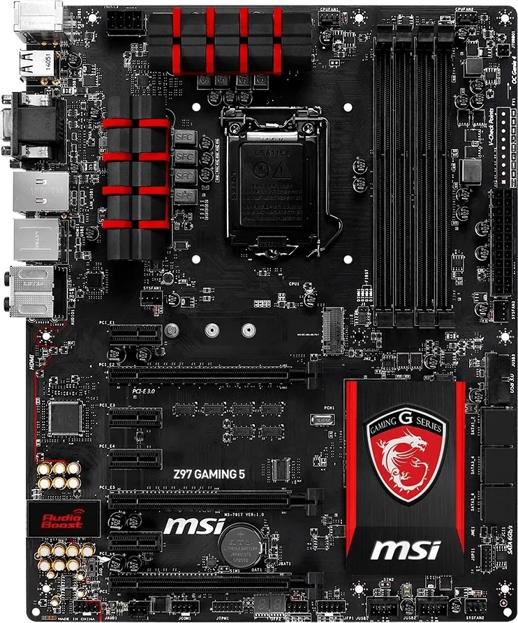 Ремонт материнских плат  MSI Z97 GAMING 5 в Казани