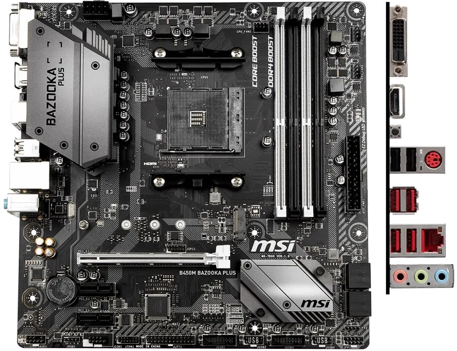 Ремонт материнских плат  MSI B450M BAZOOKA PLUS в Казани