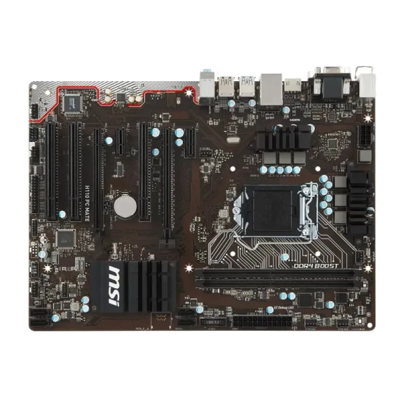 Ремонт материнских плат  MSI H110 PC MATE в Казани