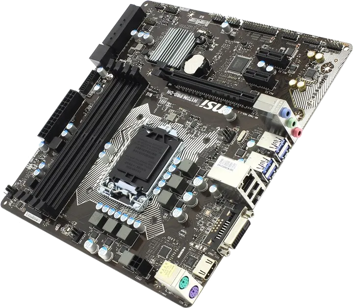 Ремонт материнских плат  MSI H170M PRO-DH в Казани