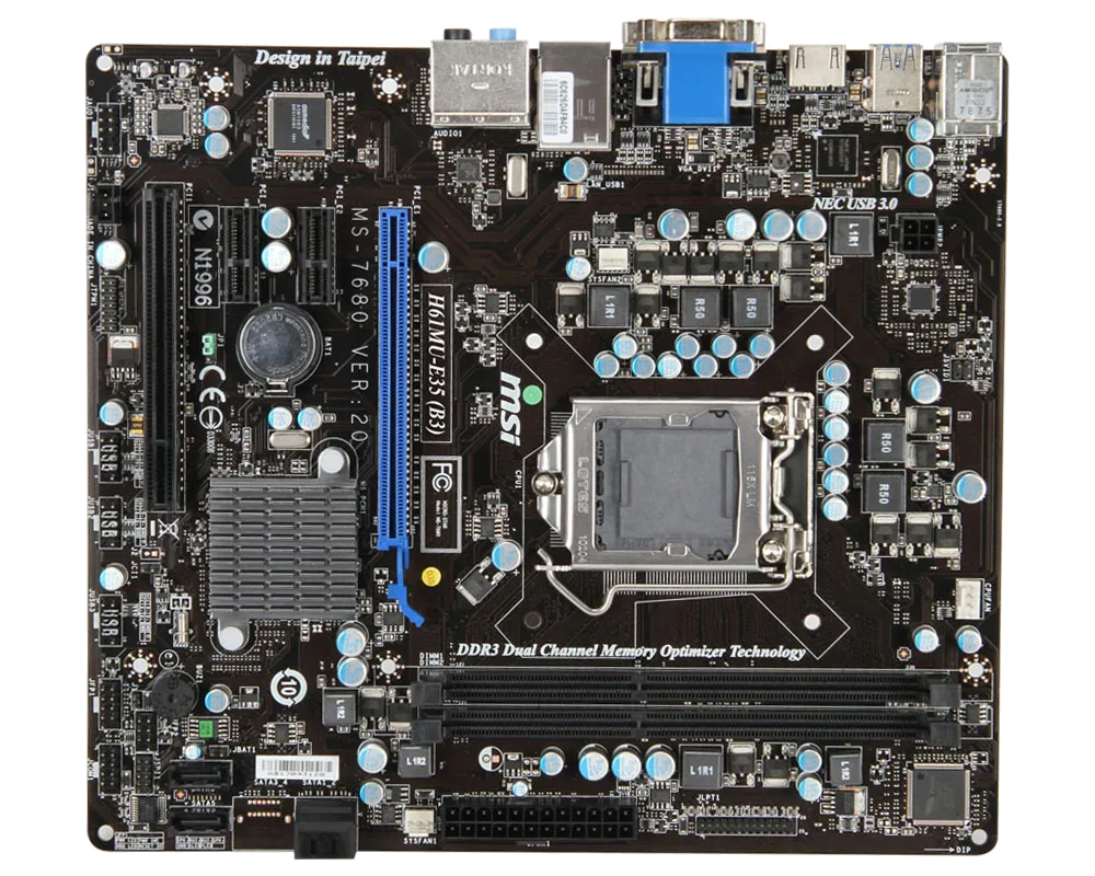 Ремонт материнских плат  MSI H61MU-E35 (B3) в Казани