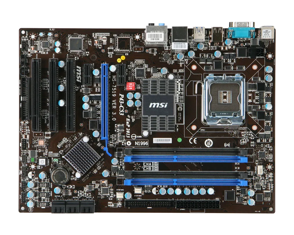 Ремонт материнских плат  MSI P43-C53 в Казани